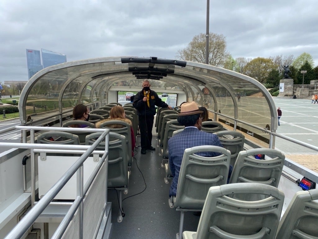 Students on a tour during Engagement Day