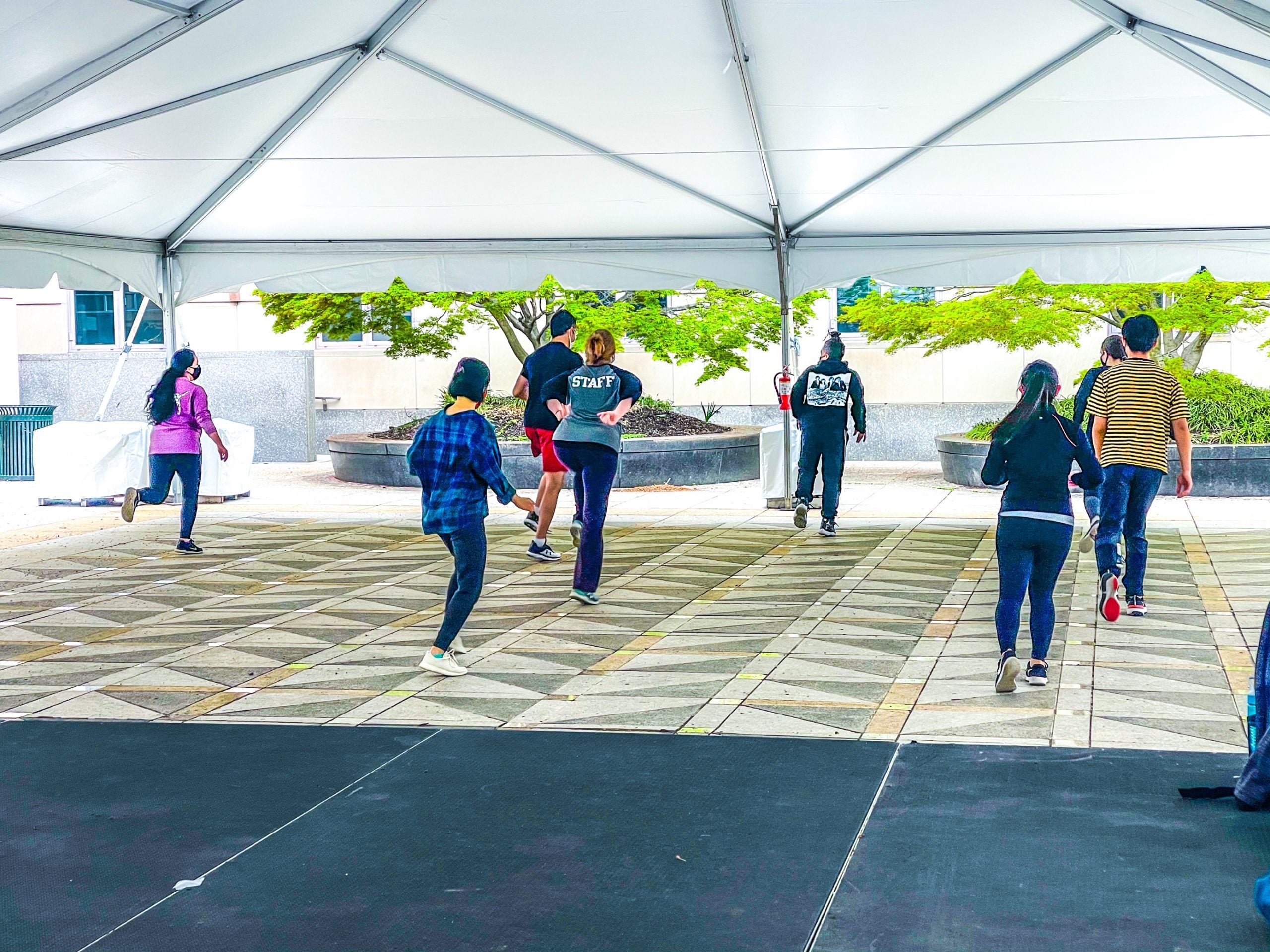 Students dancing to Hip-Hop during Engagement Day