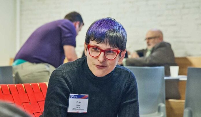 Erin Cross, director of Penn’s LGBT Center