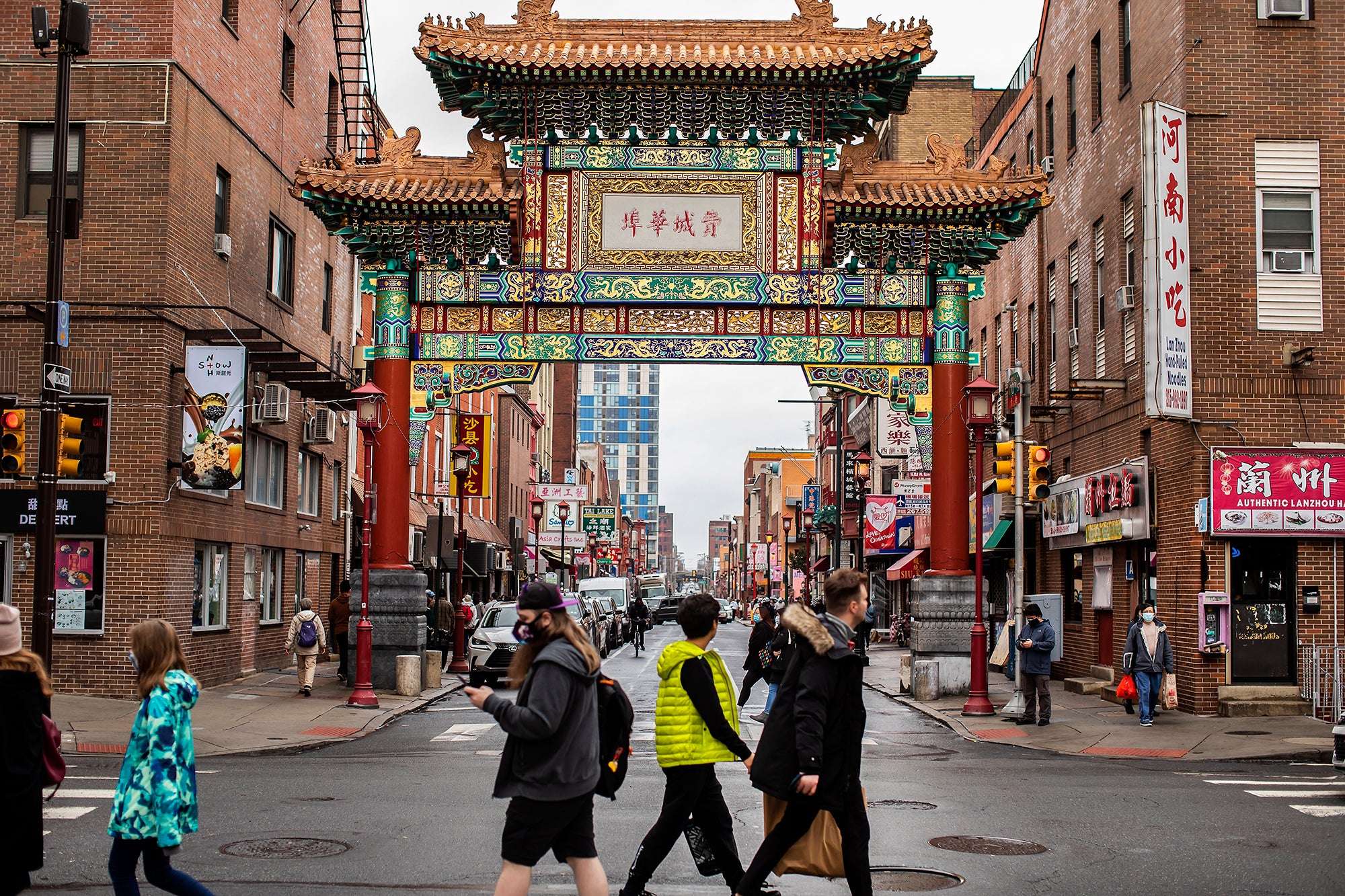 The iconic “Frienship Gate” at 10th and Arch St. marks the entrance to Philadelphia’s historic Chinatown.
