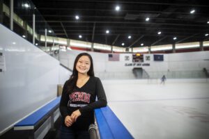 Gloria Lee at the Ice Rink