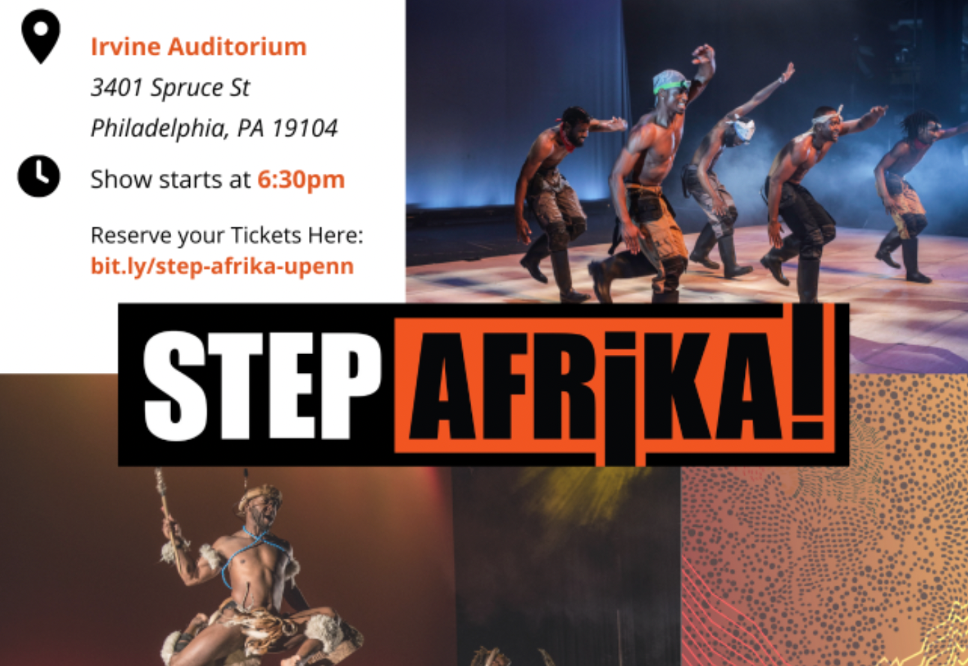 Step Afrika event flyer