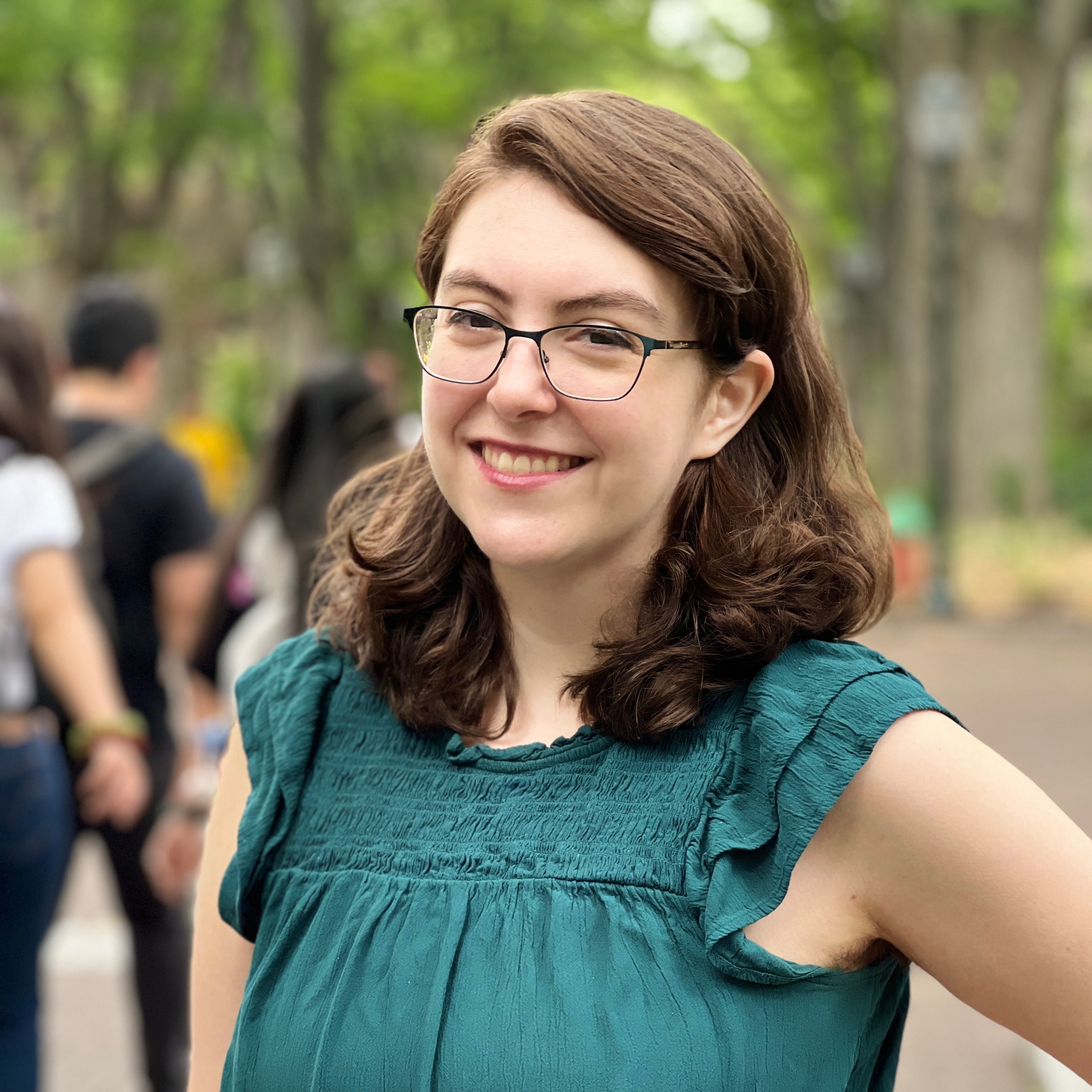 Sarah Flores on Locust Walk