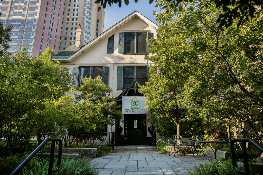 A full color photo of the Civic House.